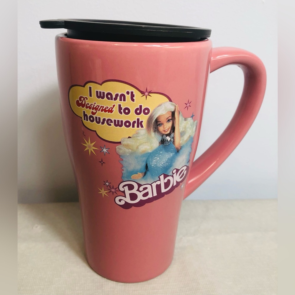Barbie  Travel Mug Pink 2008 Mattel